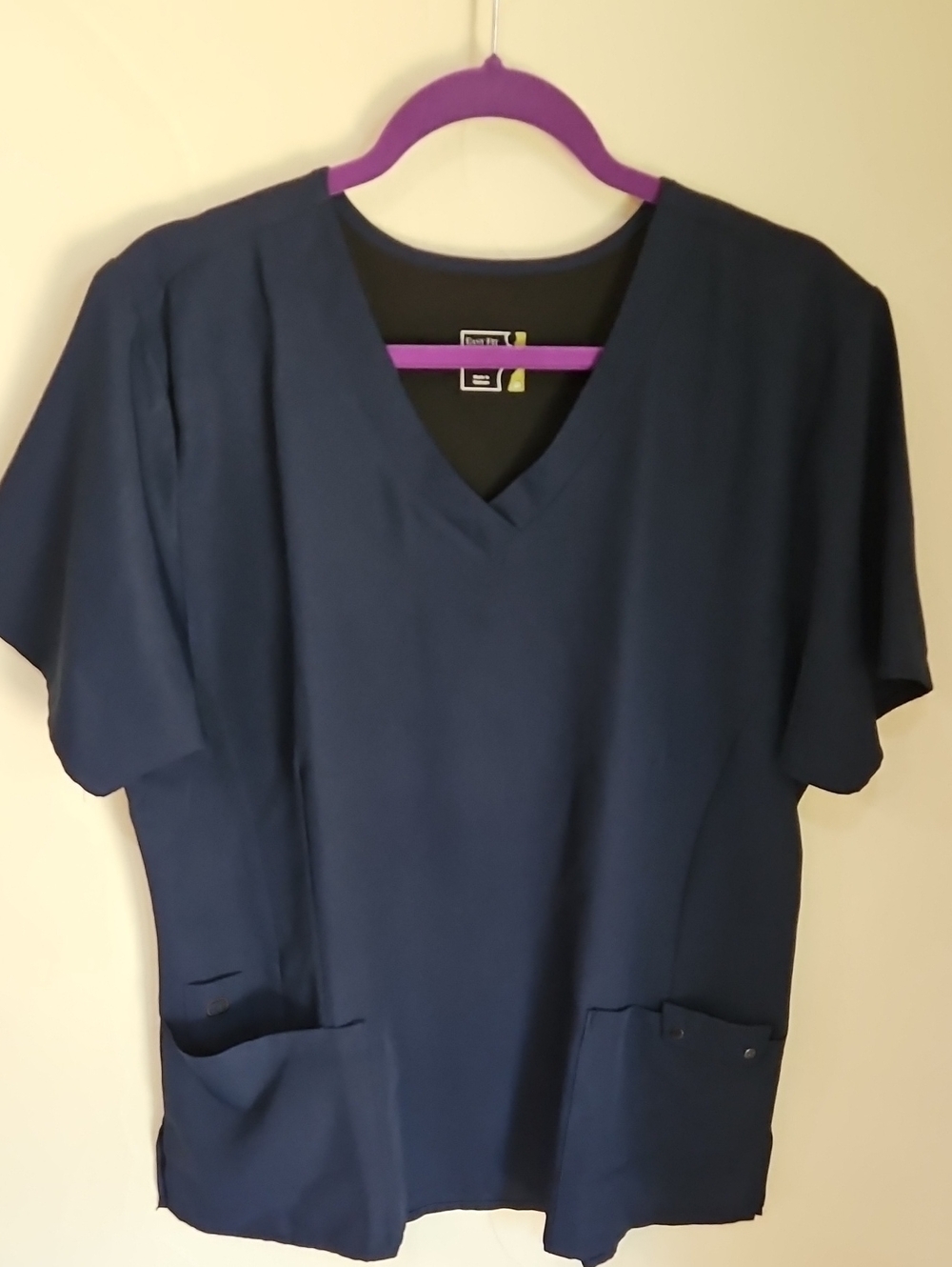 Easy‎ Fit Large Navy V-Neck Women’s Scrub Top